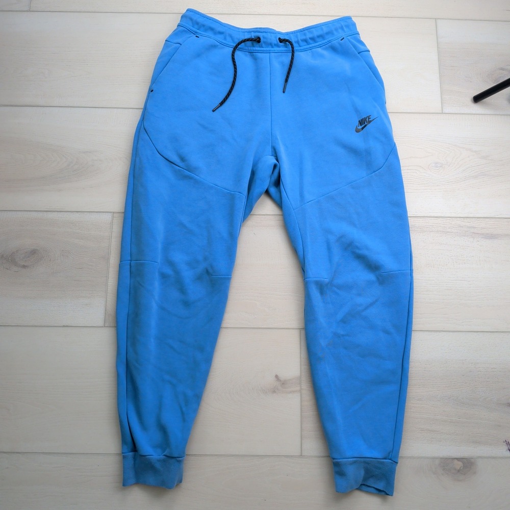 Nike Sportswear Tech Fleece Joggers Mens M Blue Slim Fit Sweatpants CU4495-435
